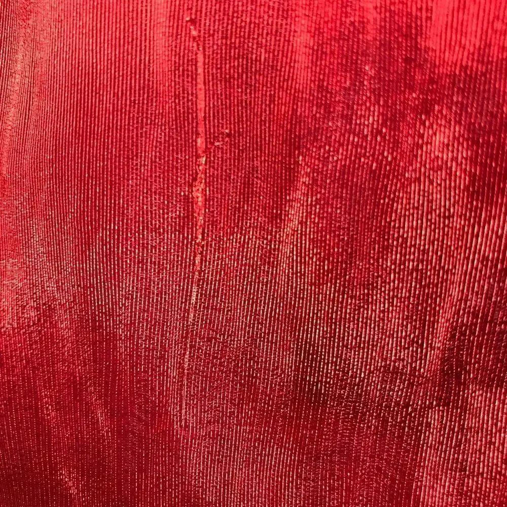 Metallic Red Pointsetta Appliqué Tree Skirt - Picture 7 of 9